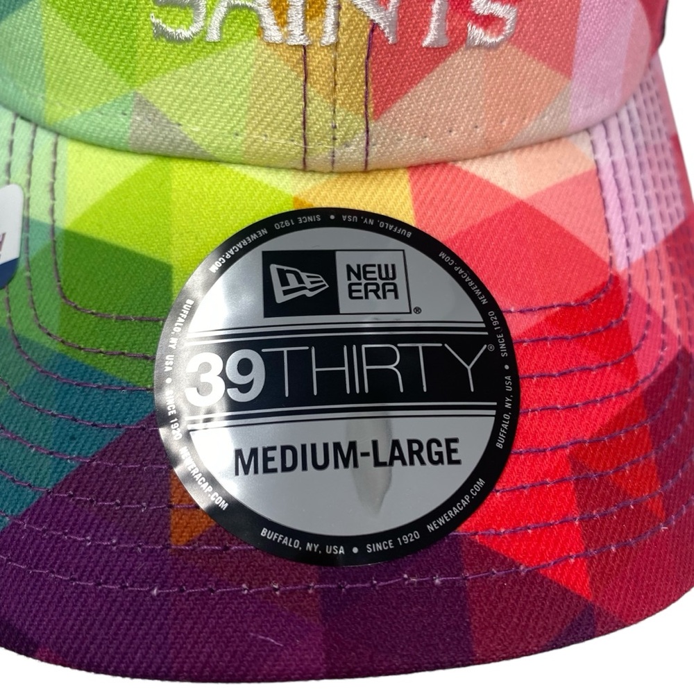 NEW ERA New Orleans Saints Crucial Catch On Field 39Thirty NFL Hat‎ Sz M/L NWT - Picture 3 of 11